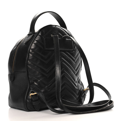 Gucci Calfskin Matelasse GG Marmont Dome Backpack Black 2 of 14