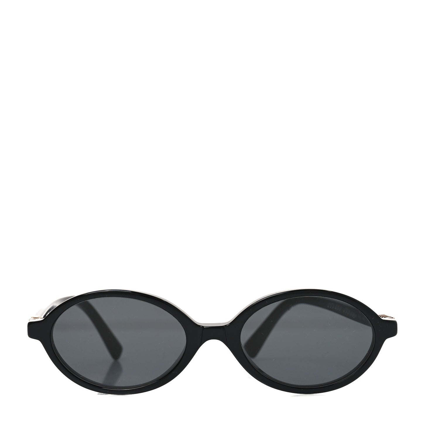 Acetate Oval Regard Sunglasses SMU04Z Black