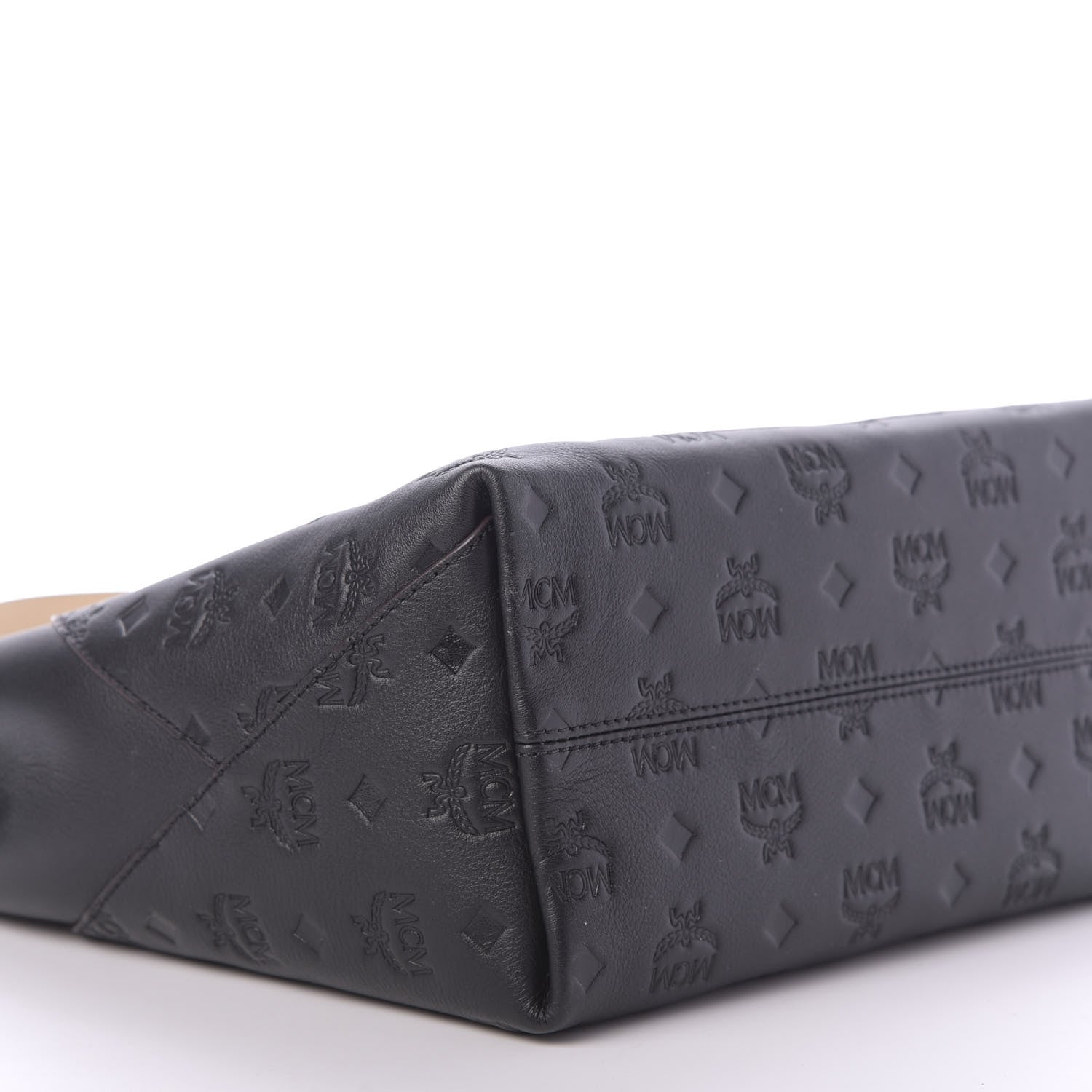 MCM Calfskin Ottomar Medium Klara Hobo Black 6 of 10