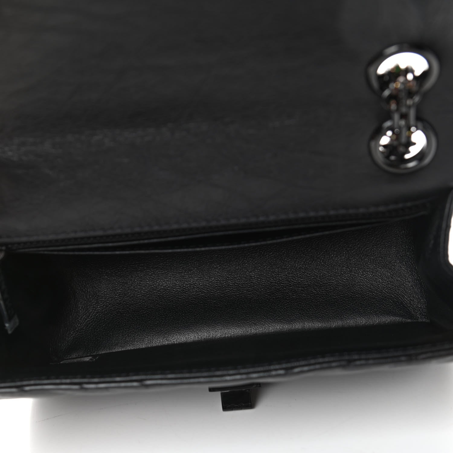 Chanel Aged Calfskin Chevron Quilted 2.55 Reissue Mini Flap So Black 4 of 4