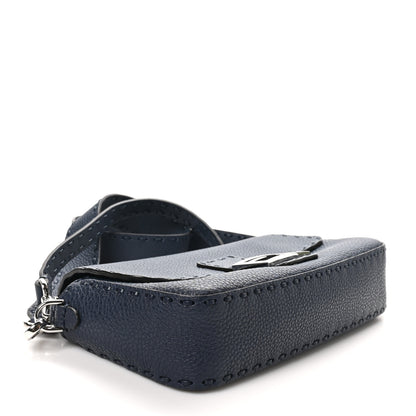 Fendi Cuoio Roma Sellerissima Nappa Sintetica Tape Stitch Baguette Notte 3 of 9