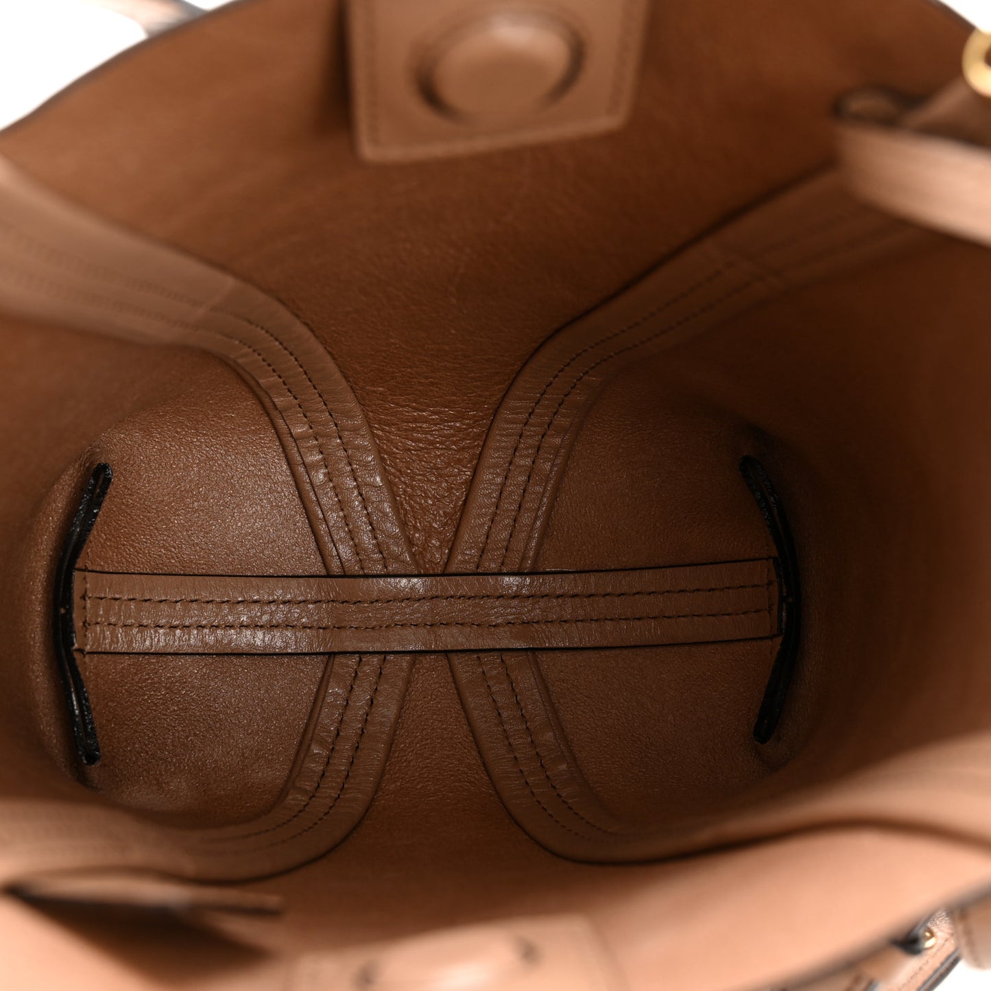 Grained Calfskin Small Spin Tote Woodrose