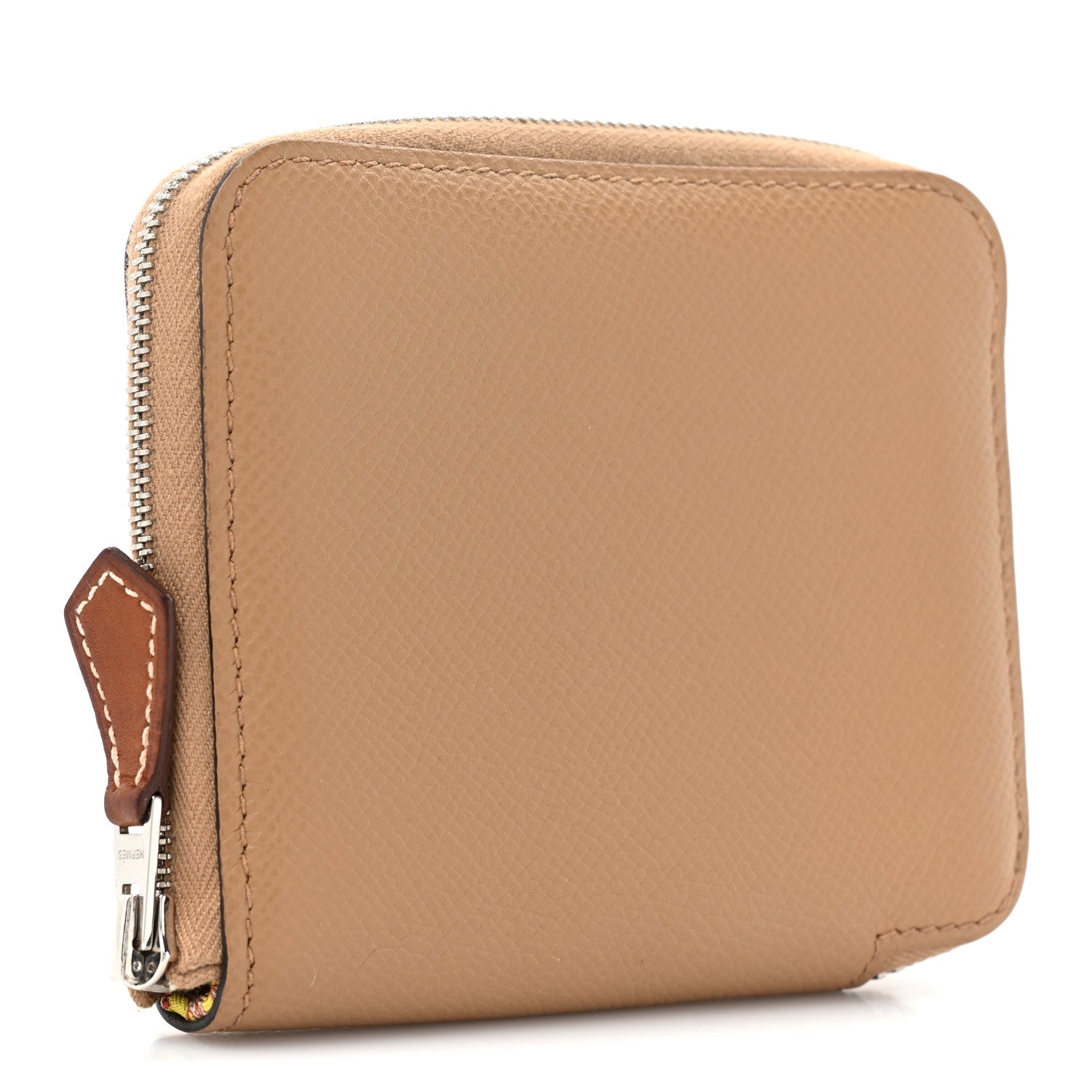 Hermes Epsom Silk'in Compact Wallet Chai 3 of 11