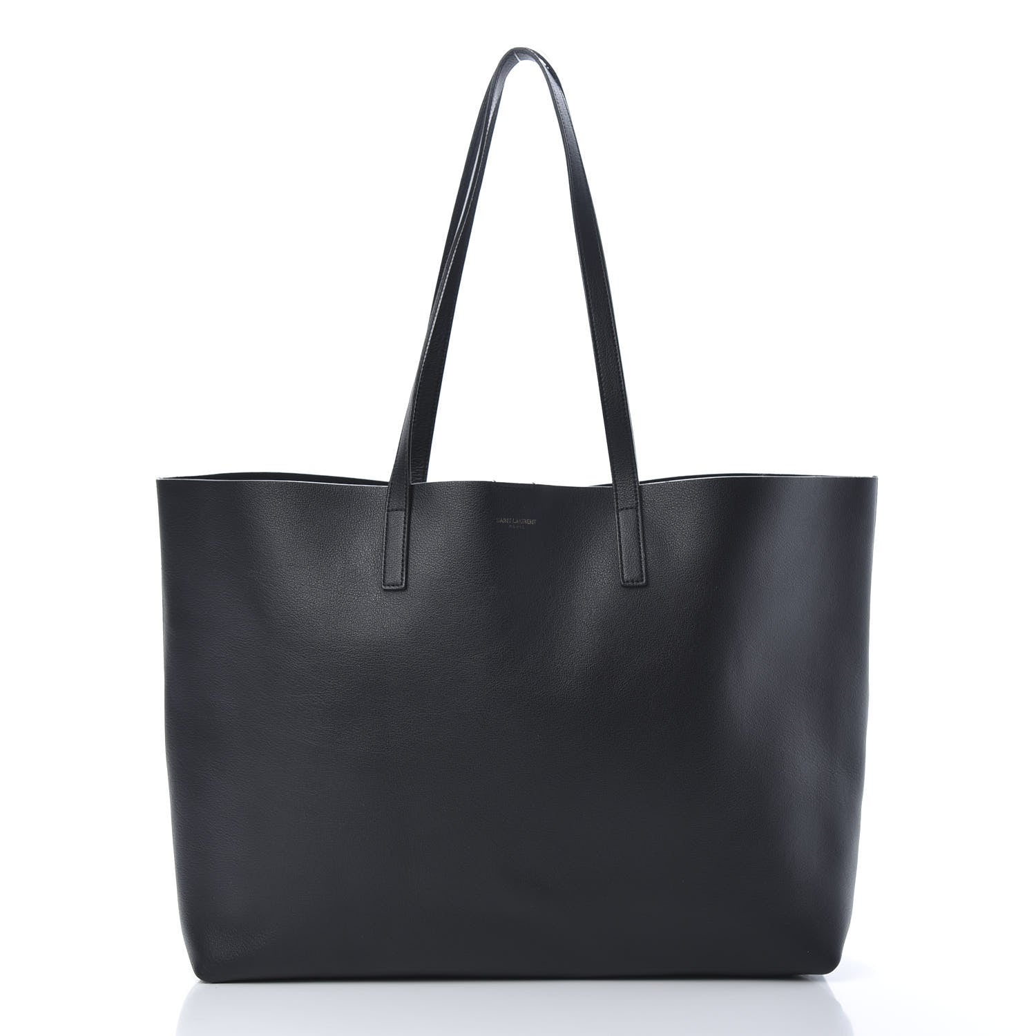 Saint Laurent Calfskin Large Shopping Tote Black 2 of 13
