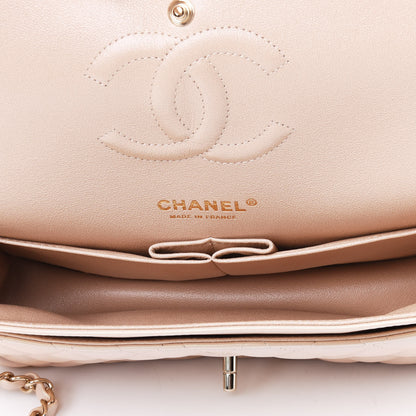 Chanel Iridescent Calfskin Quilted Medium Double Flap Beige 4 of 4