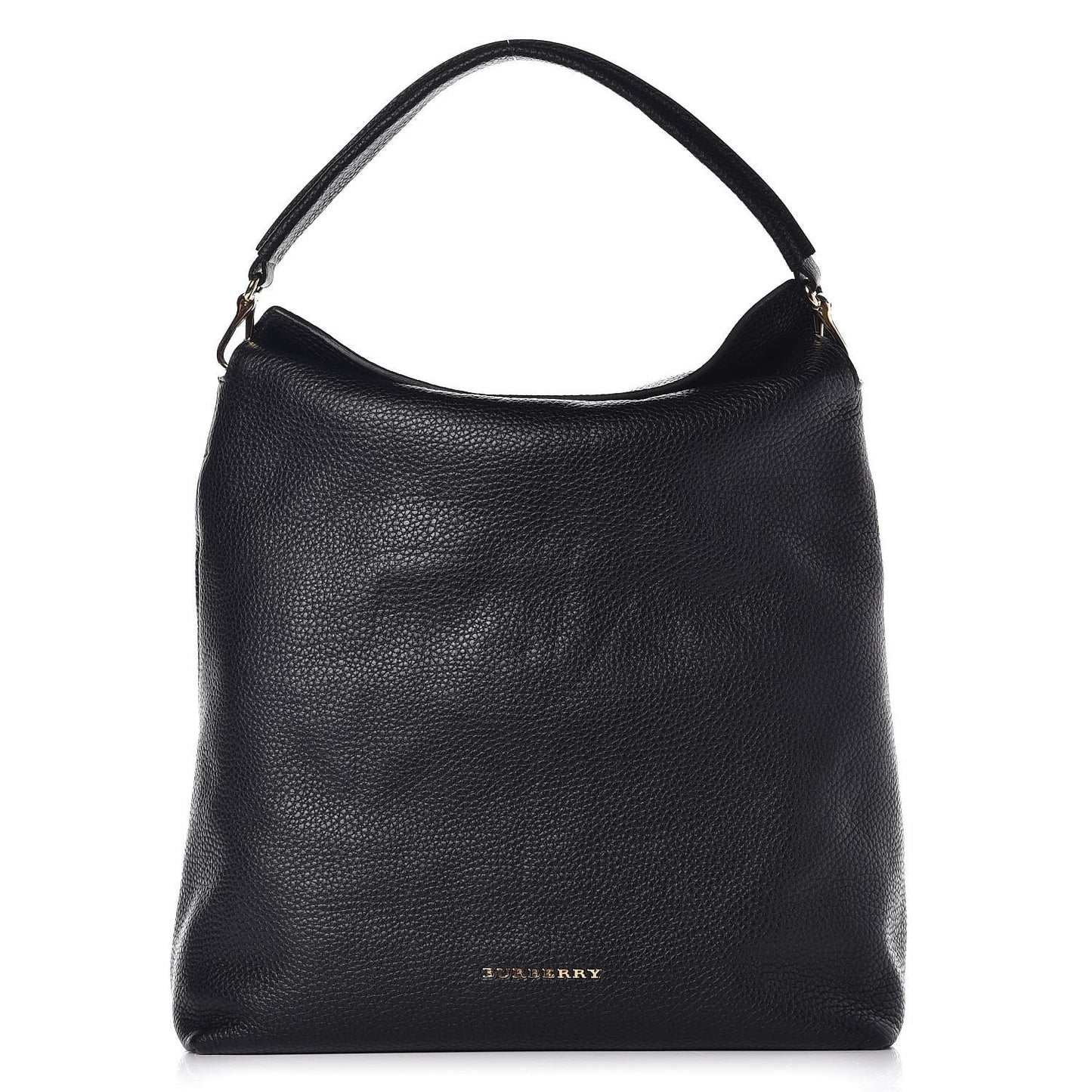 Grainy Calfskin Medium Cale Hobo Black