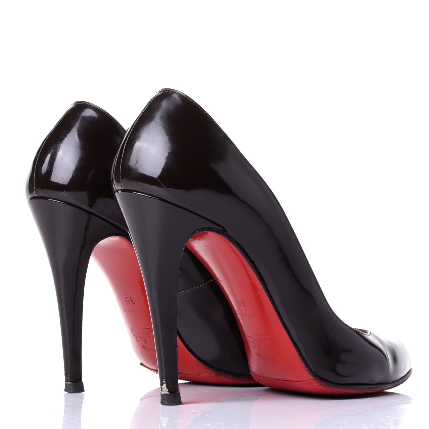 Christian Louboutin Patent Decollete 868 100 Pumps 39 Black 4 of 10