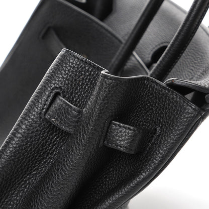 Hermes Taurillon Clemence Birkin 35 Black 9 of 24