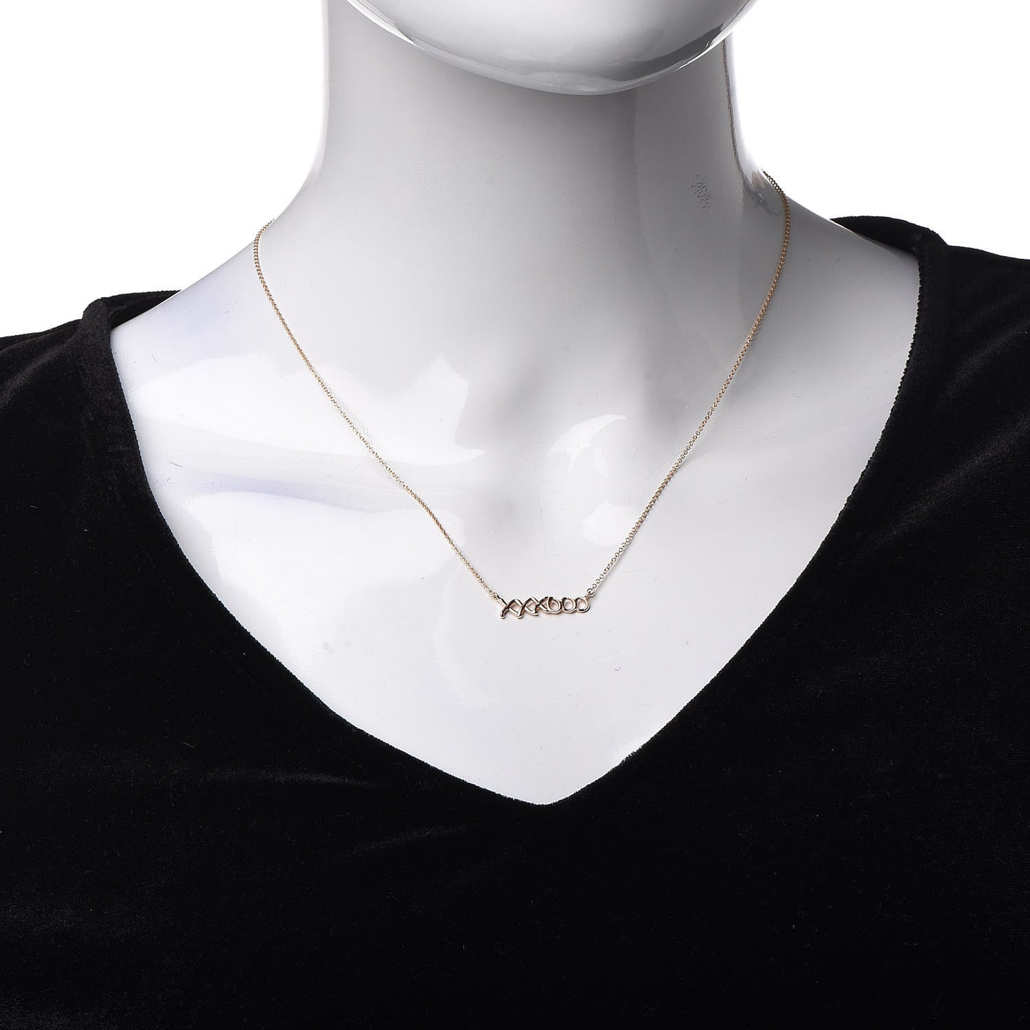 18K Rose Gold Paloma's Graffiti Love and Kisses Pendant Necklace