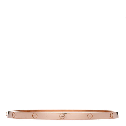 Cartier 18K Pink Gold Small LOVE Bracelet 17 3 of 8