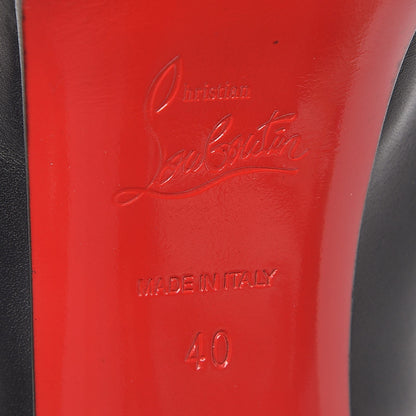 Christian Louboutin Calfskin Palais Royal Trepointe 140 Pumps 40 Black 6 of 8