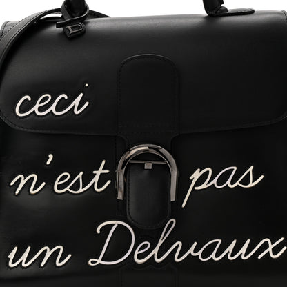 Delvaux Calfskin MM L'Humour Brillant Satchel Black 7 of 9