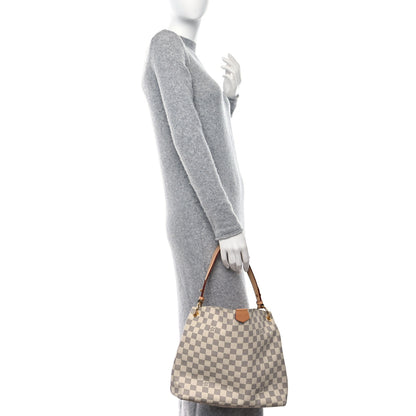 Louis Vuitton Damier Azur Graceful PM Rose Ballerine 2 of 12