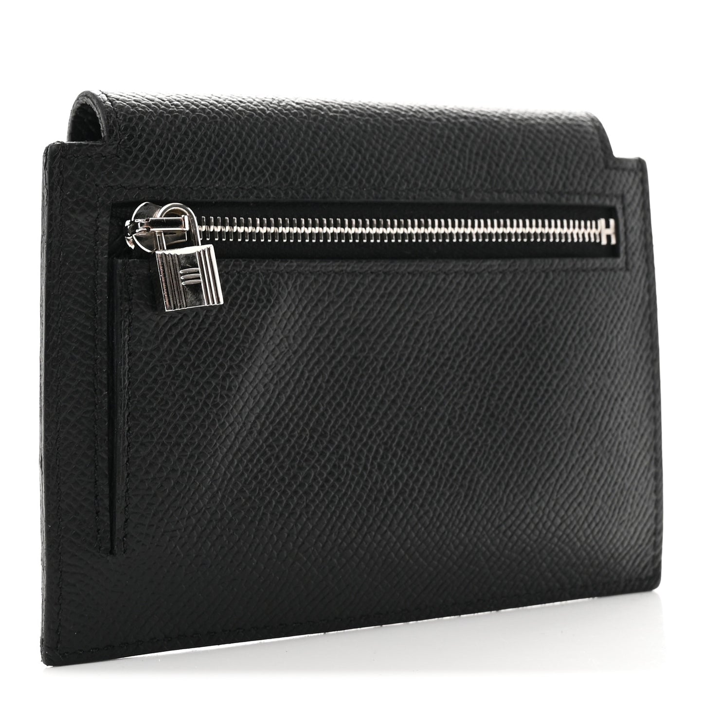 Epsom Kelly Pocket Compact Wallet Black