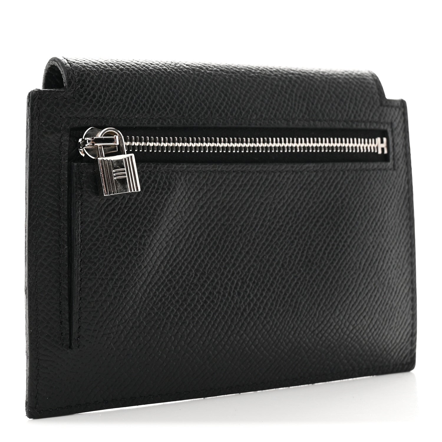 Hermes Epsom Kelly Pocket Compact Wallet Black 2 of 6