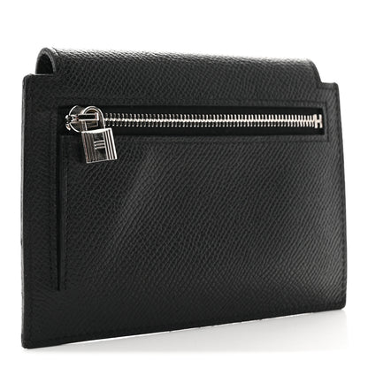 Hermes Epsom Kelly Pocket Compact Wallet Black 2 of 6