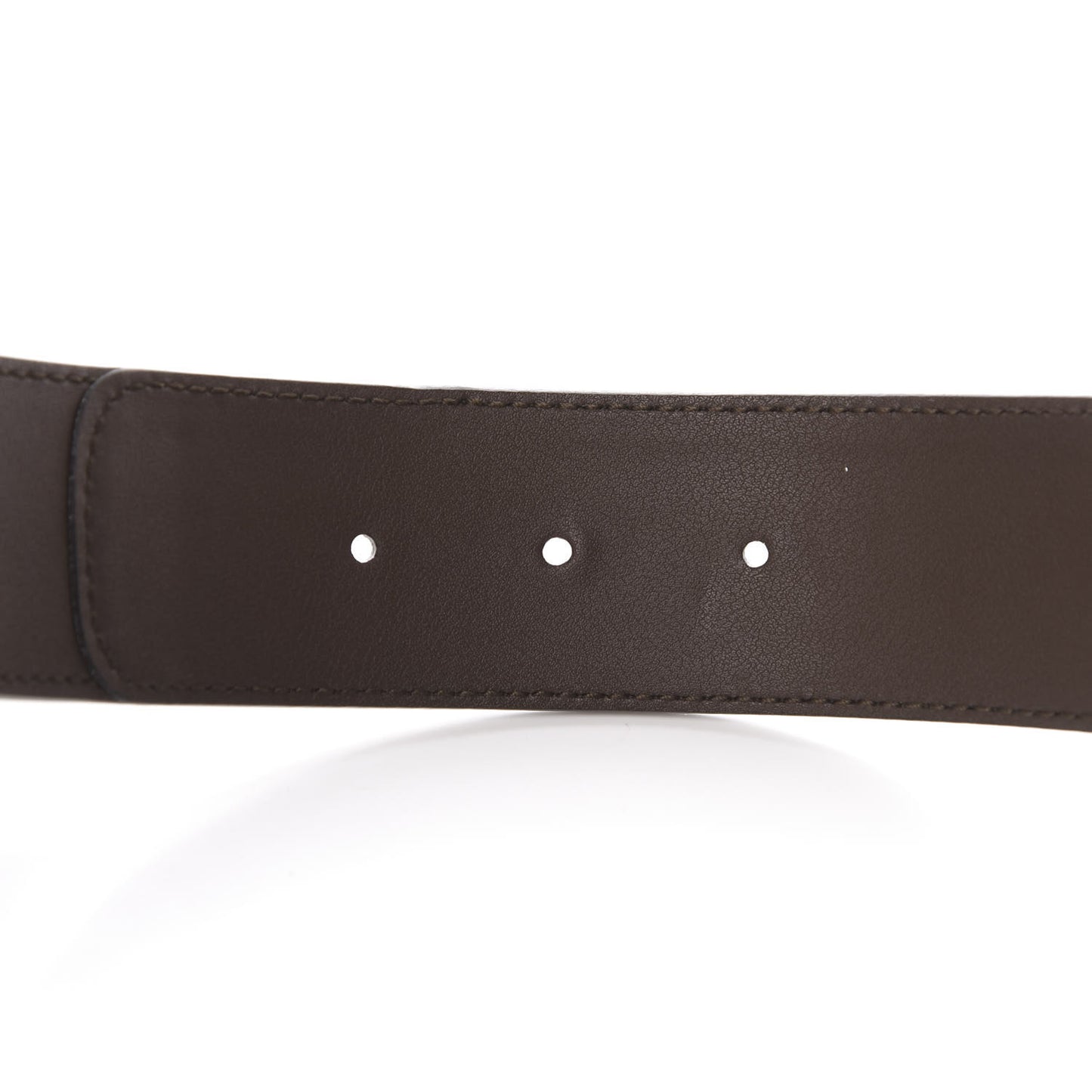 GG Supreme Monogram Matte Plutone Calfskin Double G 40mm Belt 90 36 Beige Ebony New Acero