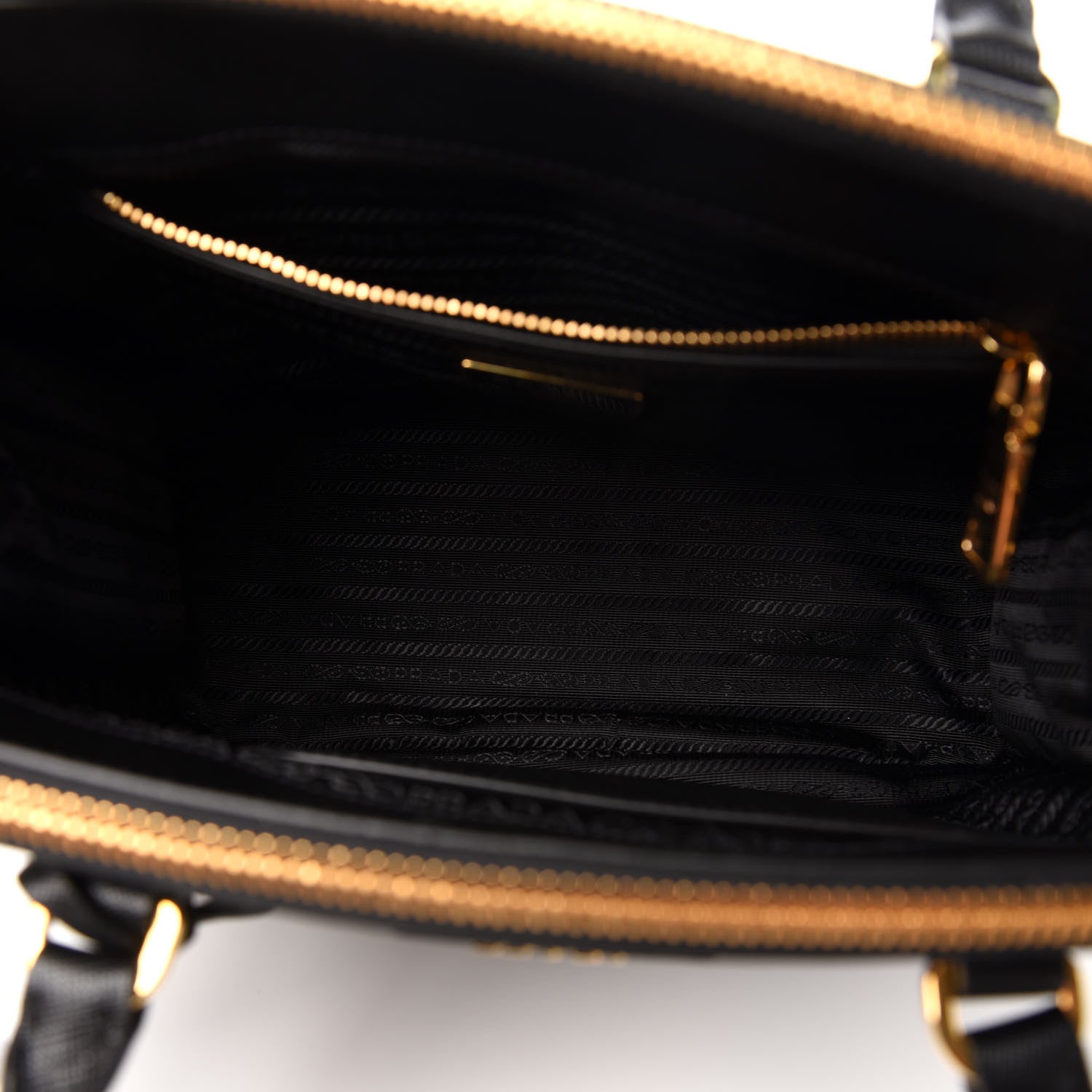 Prada Saffiano Small Galleria Double Zip Tote Black 5 of 10