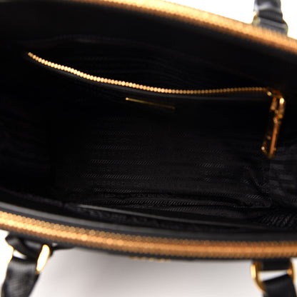 Prada Saffiano Small Galleria Double Zip Tote Black 5 of 10