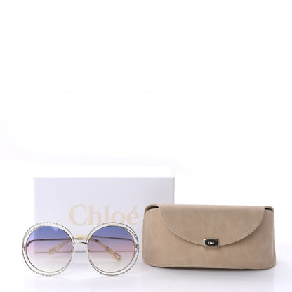 Chloe Oversized Round Carlina Oversized Round Sunglasses CE114ST Rainbow 7 of 7