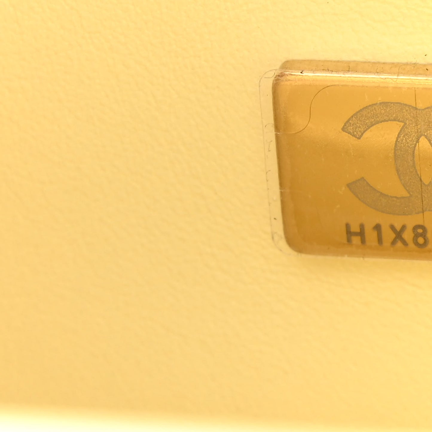 Lambskin Quilted Mini Rectangular Sweet Camellia Flap Yellow