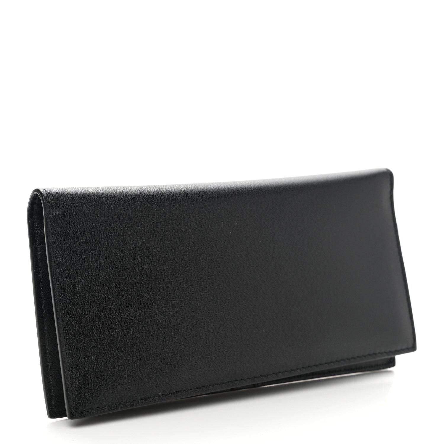Balenciaga Calfskin Cash Vertical Long Wallet Black 3 of 8
