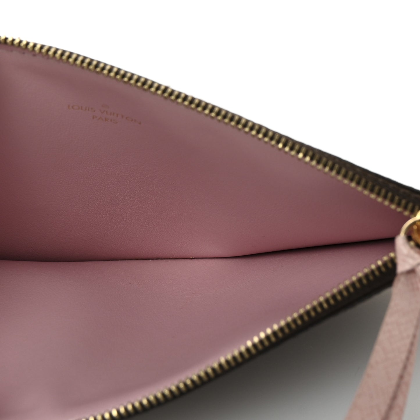 Monogram Felicie Chain Wallet Zippered Insert Pink