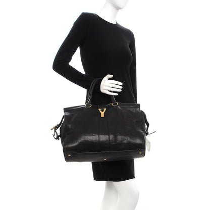 Saint Laurent Sheepskin Large Cabas ChYc Black 2 of 15
