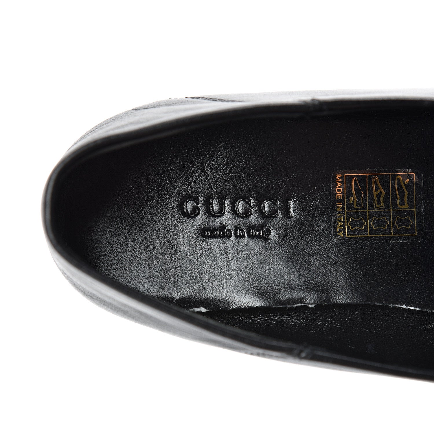 Gucci Lambskin Womens Brixton Horsebit Loafers 37.5 Black 7 of 12