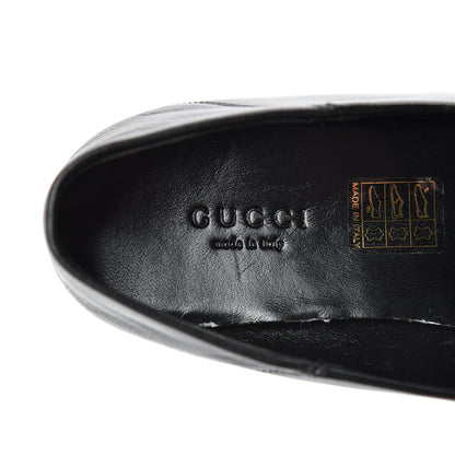 Gucci Lambskin Womens Brixton Horsebit Loafers 37.5 Black 7 of 12
