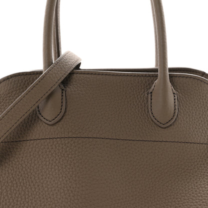 The Row Grained Calfskin Soft Margaux 10 Bag Smoked Taupe 7 of 9