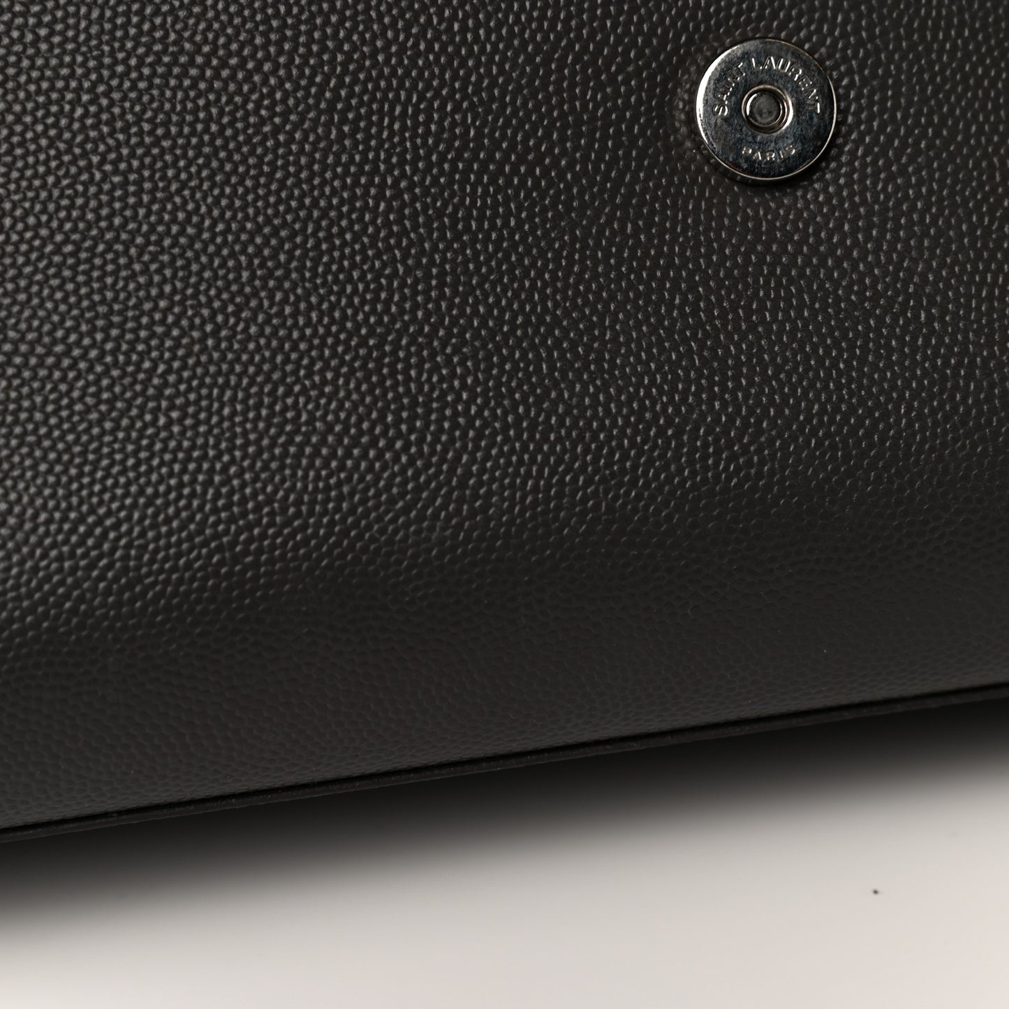 Grain De Poudre Medium Classic Monogram Kate Satchel Earth Grey