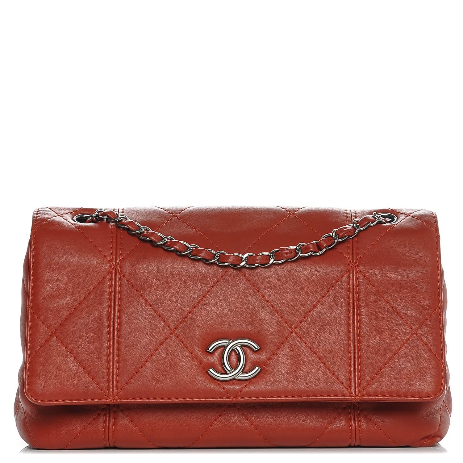 Chanel Lambskin Quilted Large Soft Touch Flap Dark Ochre 1 of 7