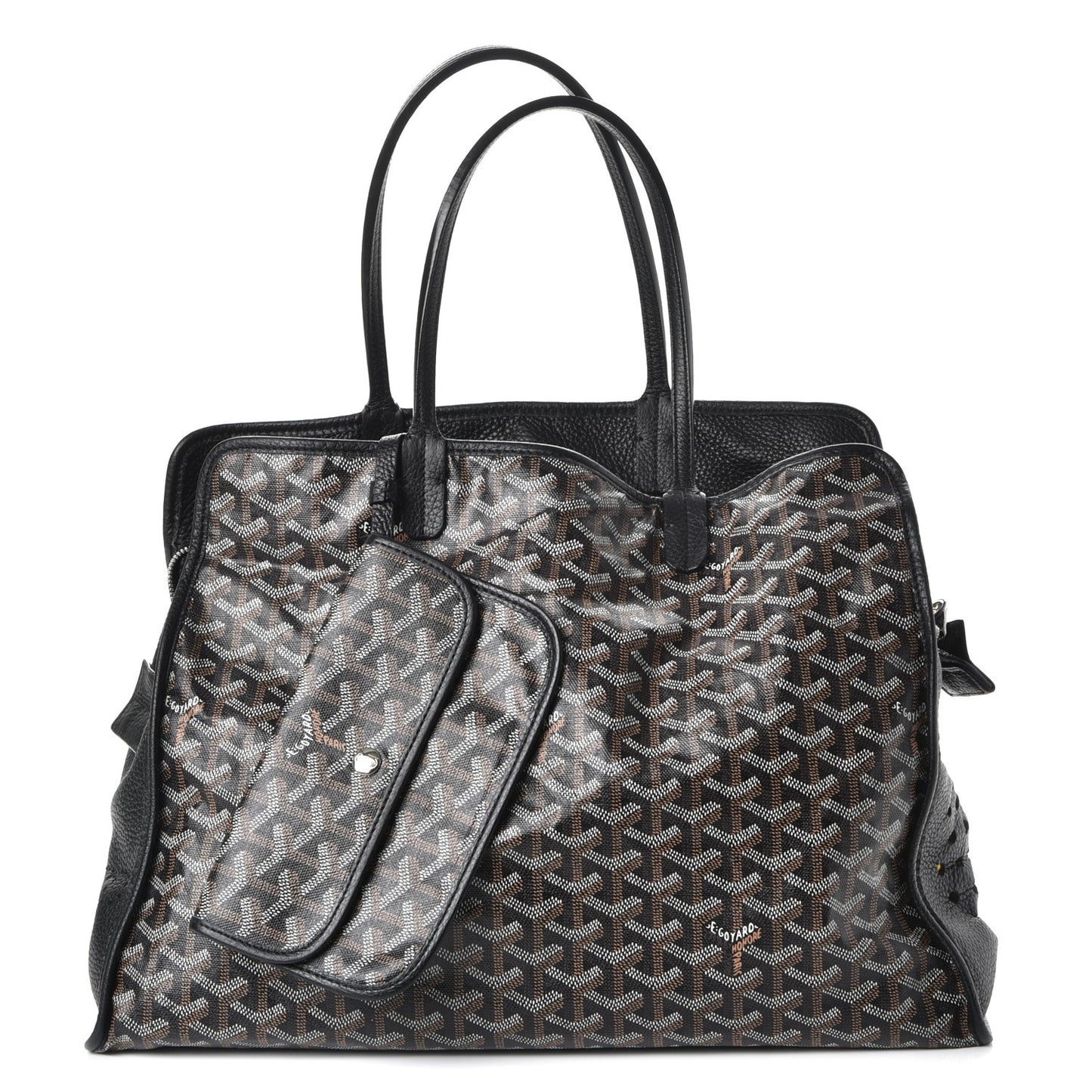 Goyardine Sac Hardy Pet Carrier PM Black