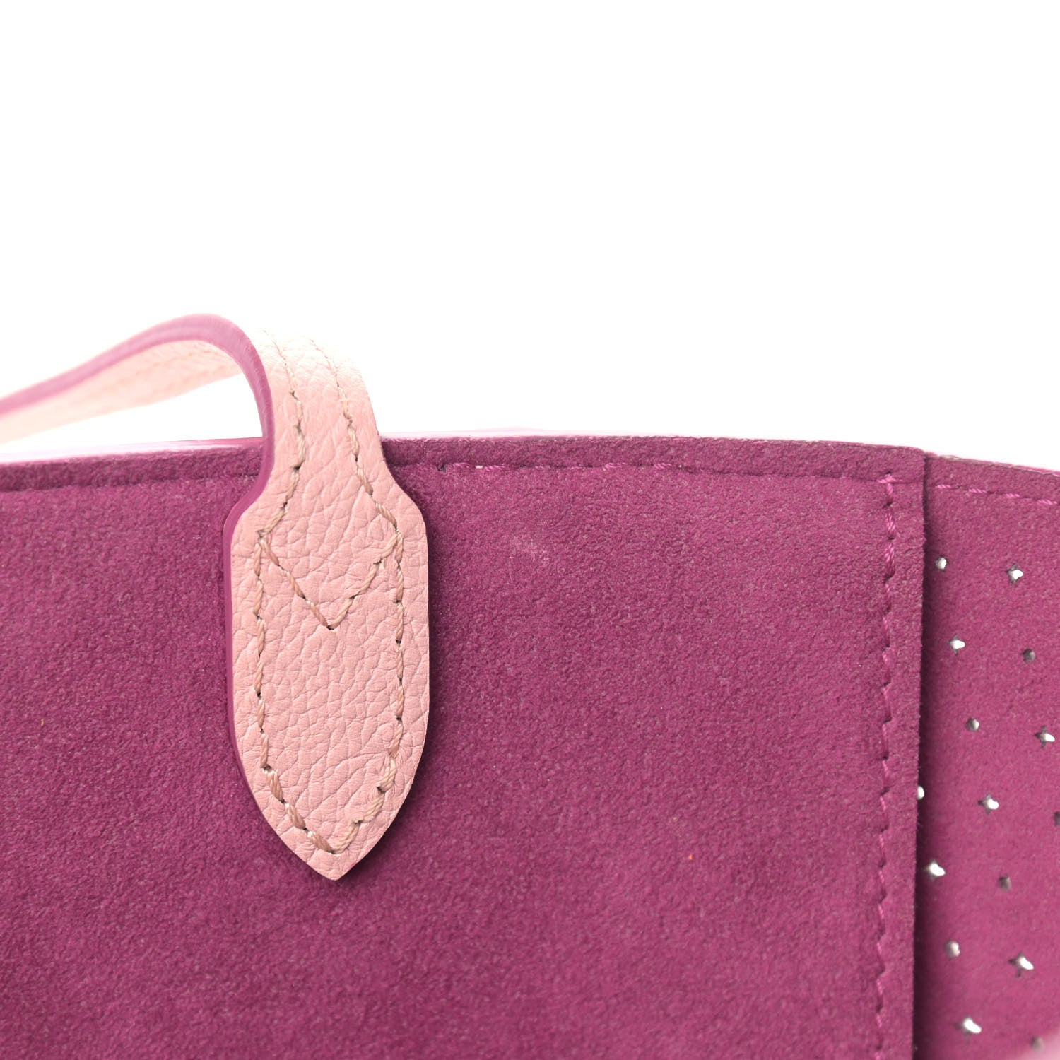 Louis Vuitton Calfskin Perforated Lockme Cabas Rose Poudre Creme 12 of 12