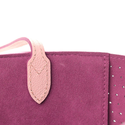 Louis Vuitton Calfskin Perforated Lockme Cabas Rose Poudre Creme 12 of 12