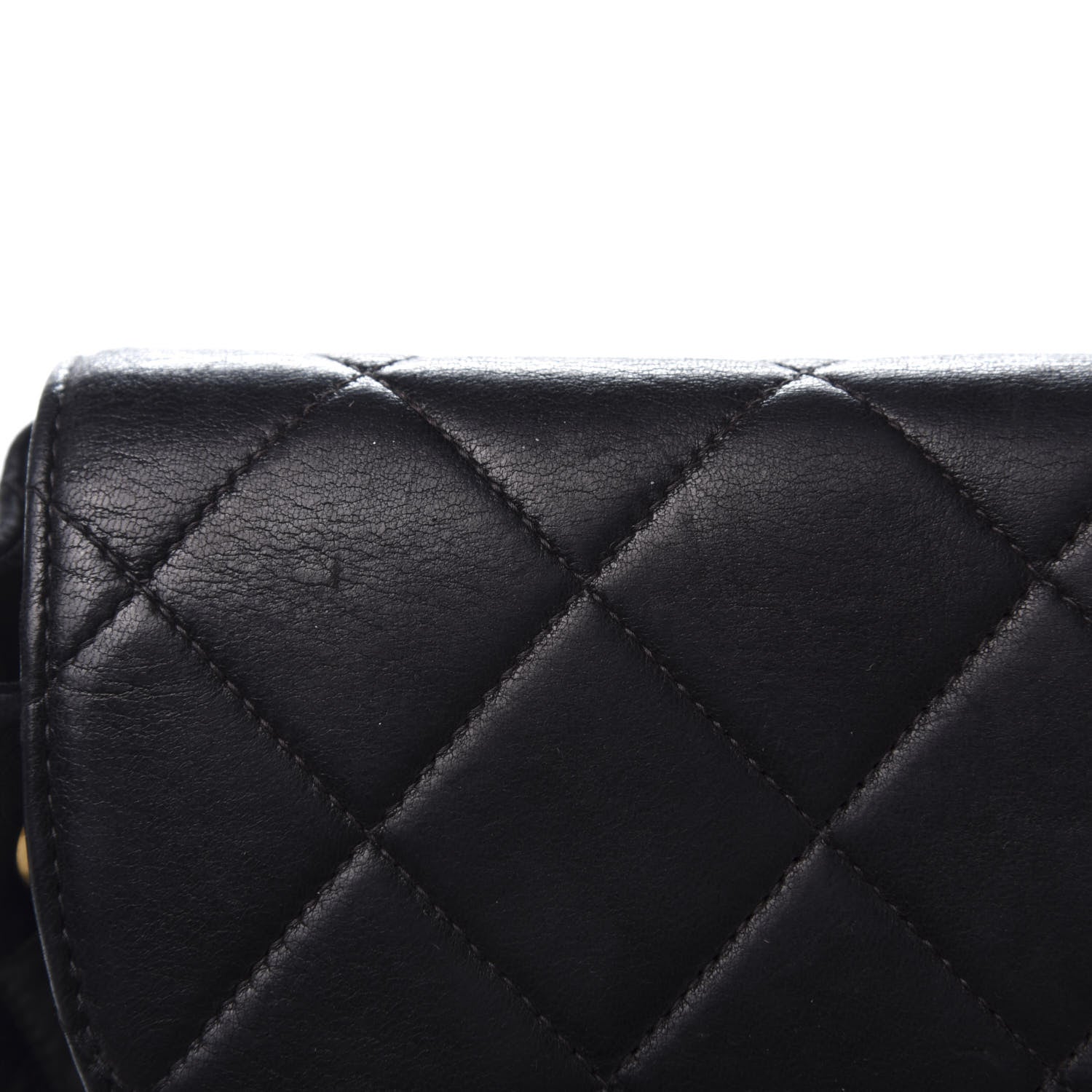 Chanel Lambskin Quilted Drawstring Backpack Black 12 of 16