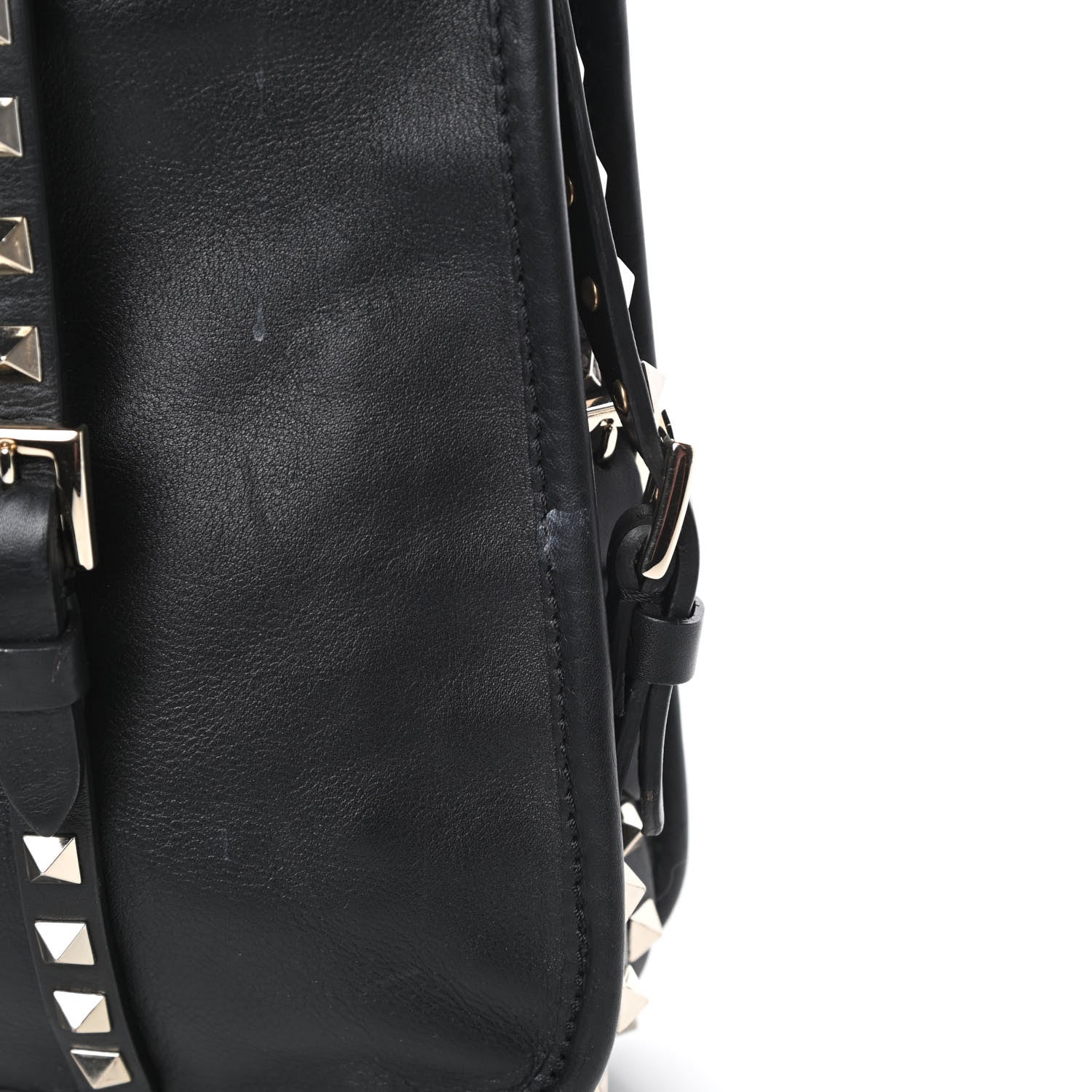 Valentino Garavani Vitello Rockstud Shopper Tote Black 13 of 15