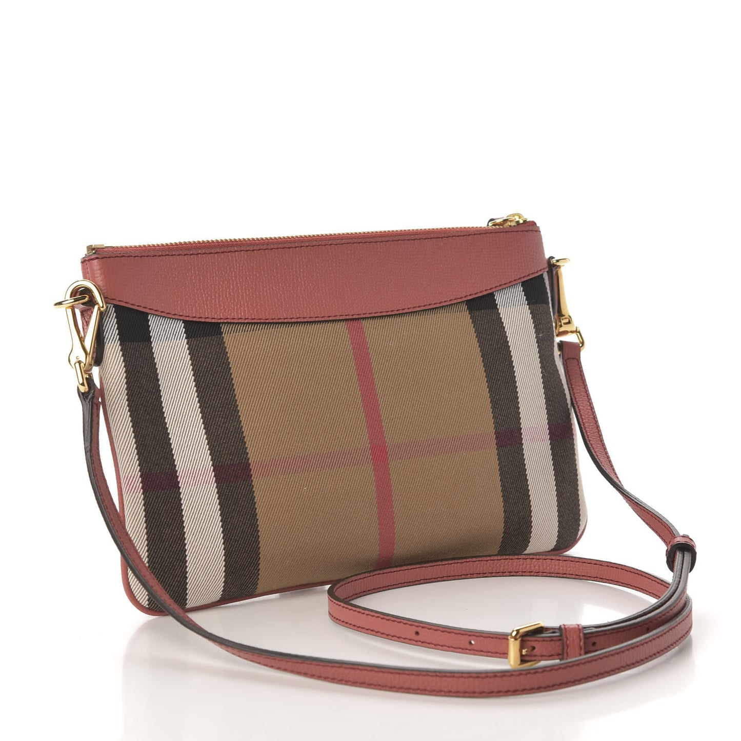 House Check Derby Peyton Crossbody Clutch Bag Pink
