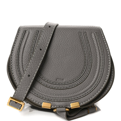 Chloe Calfskin Mini Marcie Round Crossbody Bag Cashmere Grey 1 of 8