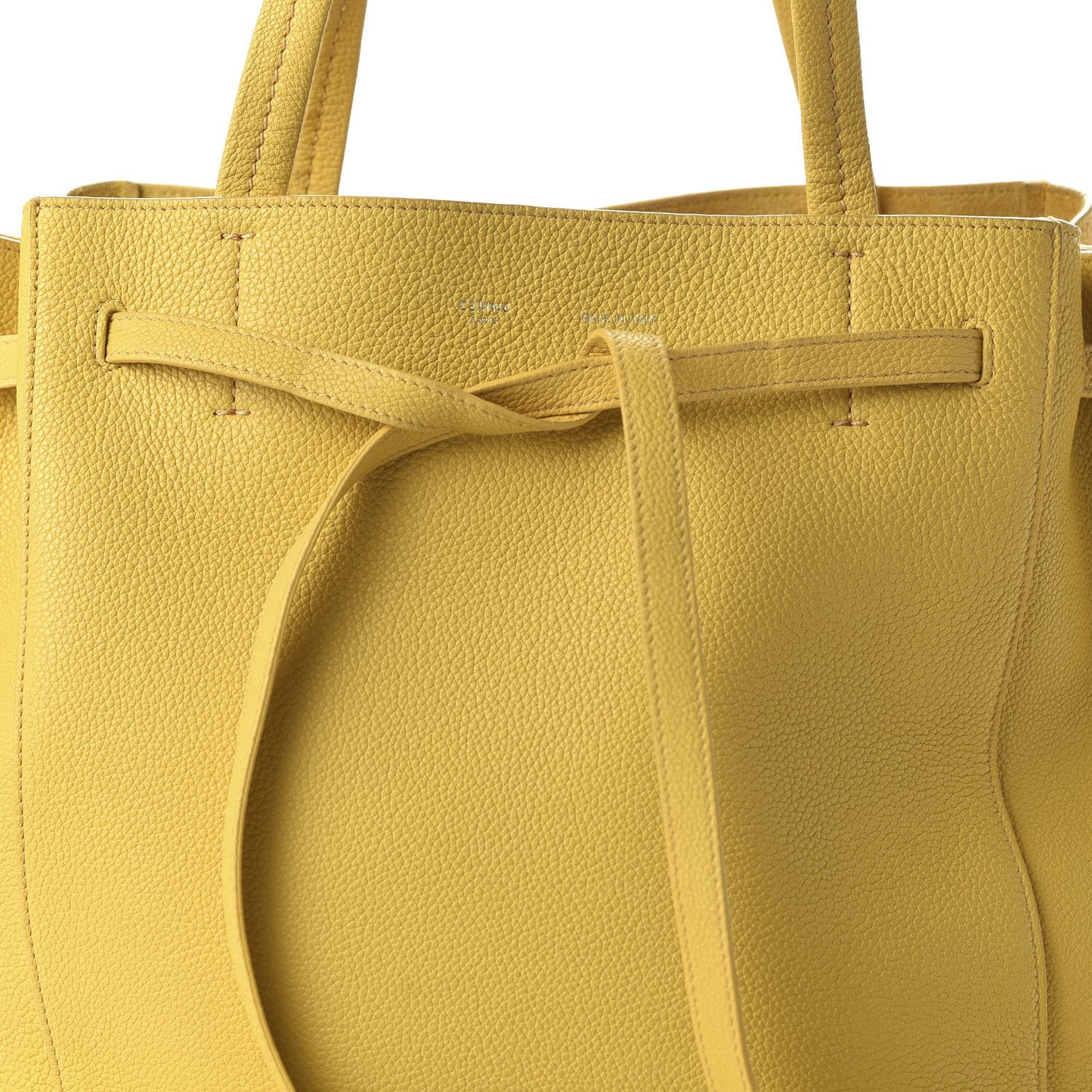 Soft Grained Calfskin Small Belt Cabas Sunflower