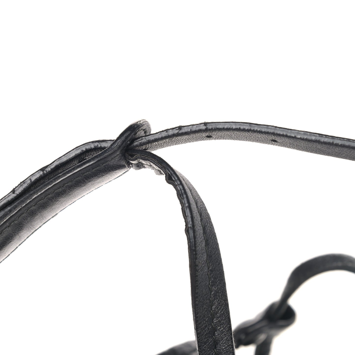 Nappa Intrecciato Nodini Crossbody Messenger Black