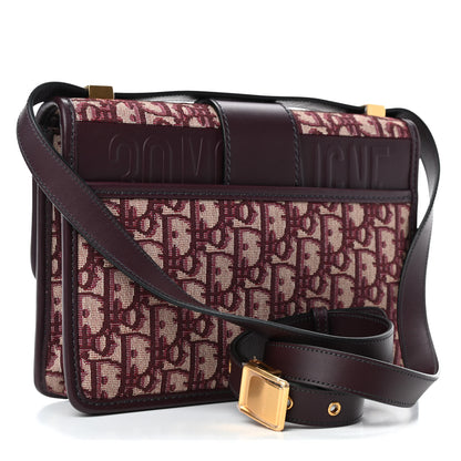 Christian Dior Oblique 30 Montaigne Flap Bag Burgundy 2 of 4