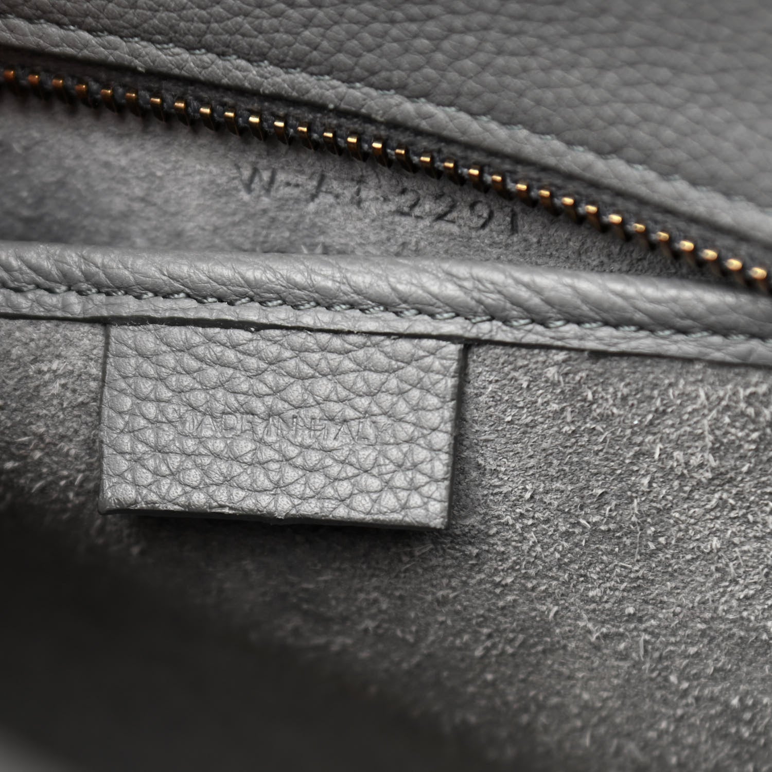 Celine Baby Drummed Calfskin Nano Luggage Kohl 6 of 11