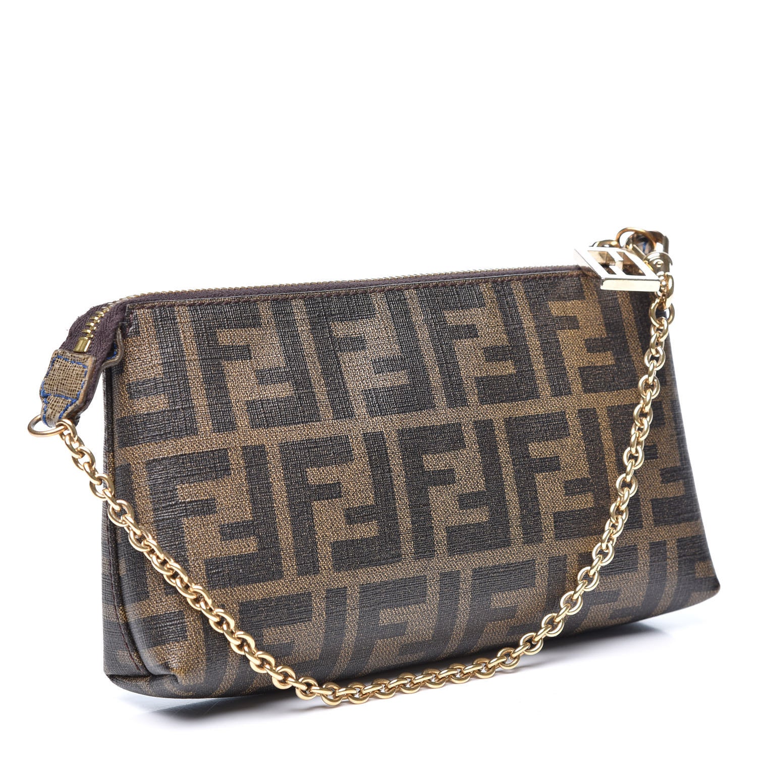 Fendi Zucca Spalmati American Flag Pochette Tobacco 2 of 9