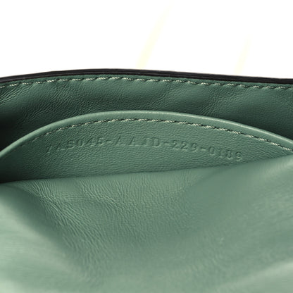 Fendi Nappa Matisse FF Embossed Nano Maxi Buckle Baguette Charm Menta 5 of 7