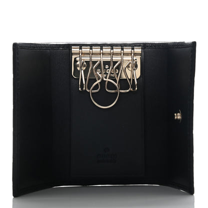 Gucci Guccissima 6 Key Holder Case Black 4 of 7