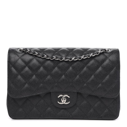 Chanel Caviar Quilted Jumbo Double Flap Black 1 of 11