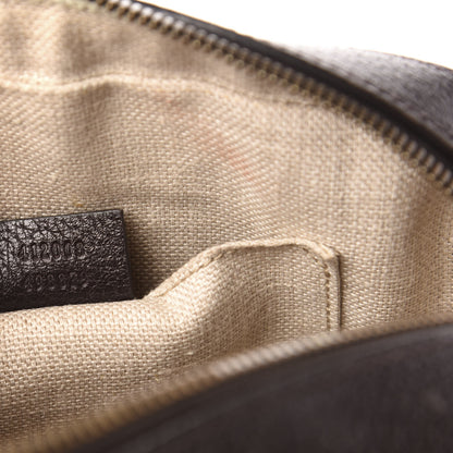 Gucci Textured Calfskin Web Small Webby Bee Shoulder Bag Brown Coffee 7 of 12