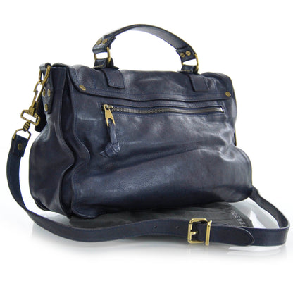 Proenza Schouler Lambskin PS1 Medium Satchel Midnight 3 of 9